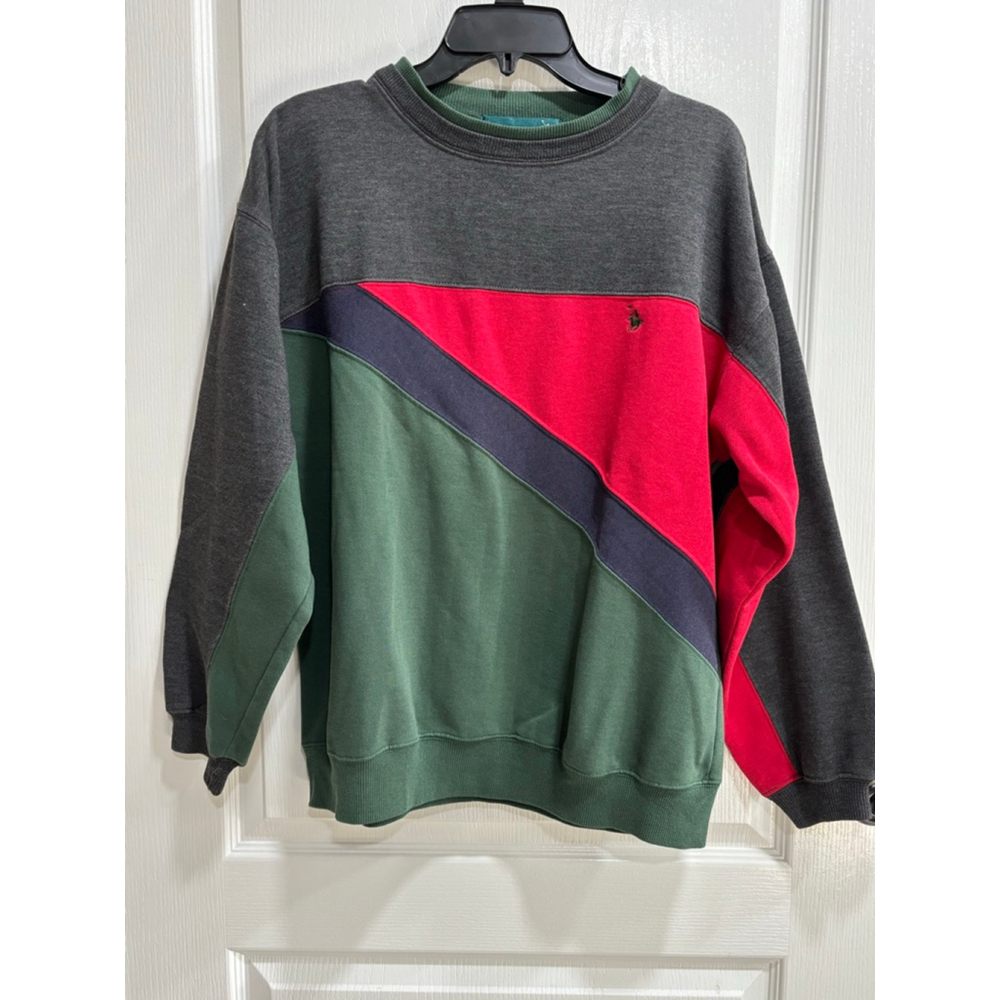 Knights of RoundTable Vintage 90’s Colorblock Mens Sweatshirt Large